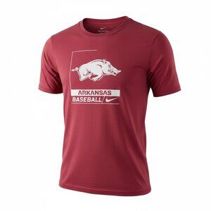 Nike Arkansas Razorbacks Baseball. Mens short sleeved Dri-Fit. Gently Used